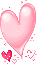 Gif animé coeurs rose